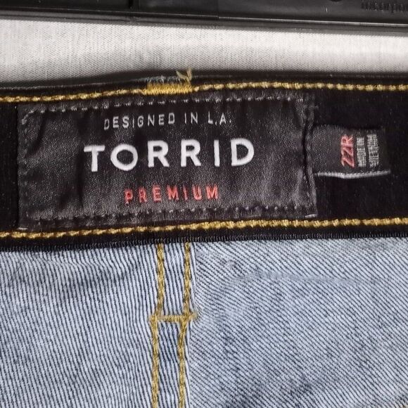 Torrid Premium Women's Size 22R Sky High Skinny Dark Wash Denim Jeans - Picture 10 of 10